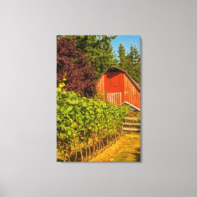 Lienzo EE. UU., Washington, Isla Whidbey. Bodega (Anverso)