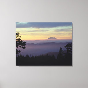Lienzo EE. UU., Washington. Monte St. Helens visto a trav