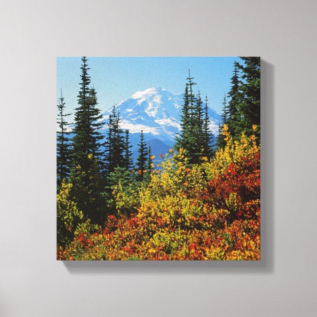 Lienzo EE. UU., Washington, Parque Nacional Mt. Rainier 2 (Anverso)