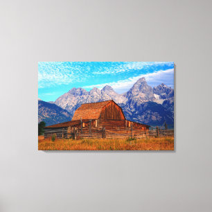 Lienzo EE. UU., Wyoming, Parque Nacional Grand Teton.