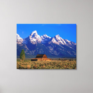Lienzo EE. UU., Wyoming, Parque Nacional Grand Teton, Mañ
