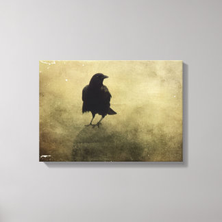 Lienzo Eerie Crow In Fog