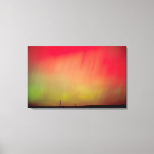 Lienzo EEUU, Idaho. Aurora boreal, luces del norte en 2