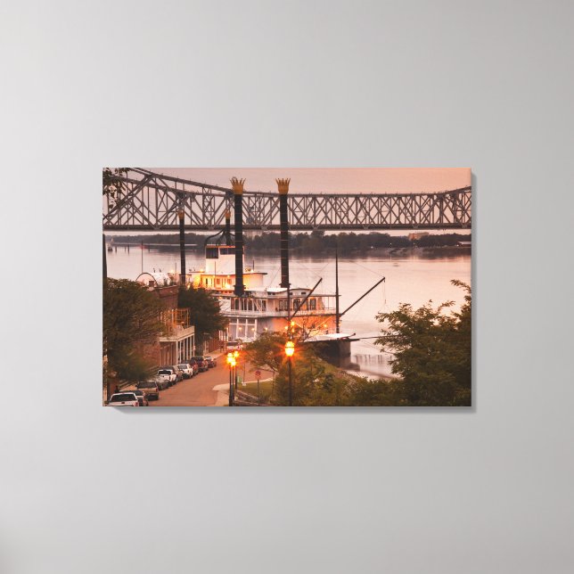 Lienzo EEUU, Mississippi, Natchez. Natchez Under the (Anverso)