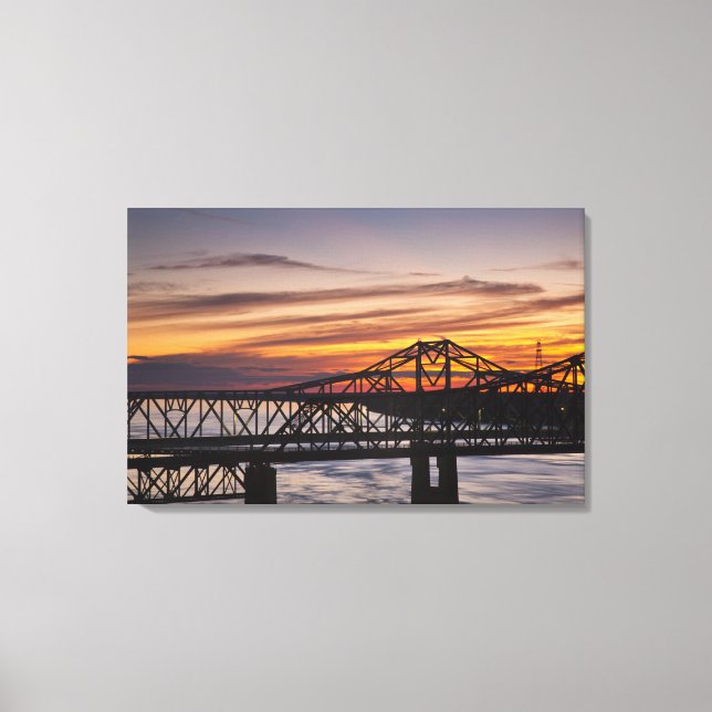 Lienzo EEUU, Mississippi, Vicksburg. Autopista I-20 y (Anverso)