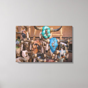 Lienzo EEUU, Nuevo México, Santa Fe: En el centro de San