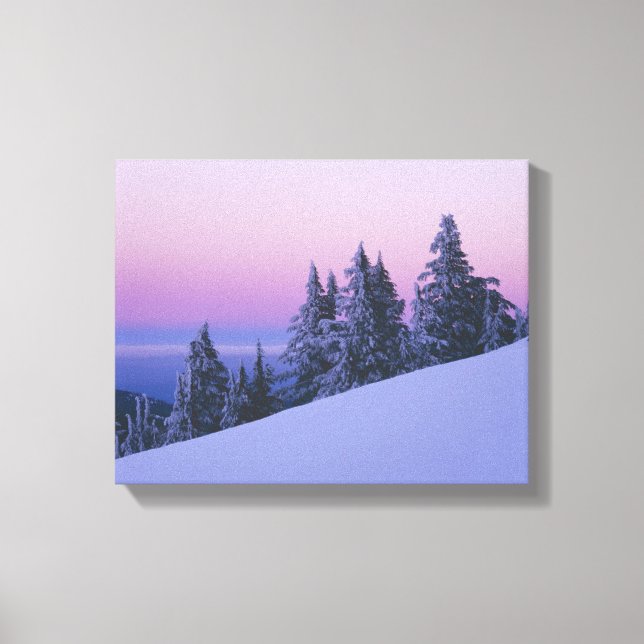 Lienzo EEUU, Oregón, Bosque Nacional Deschutes, Dusk (Anverso)