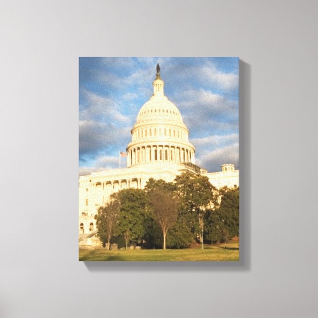 Lienzo EEUU, Washington DC, Edificio Capitol (Anverso)