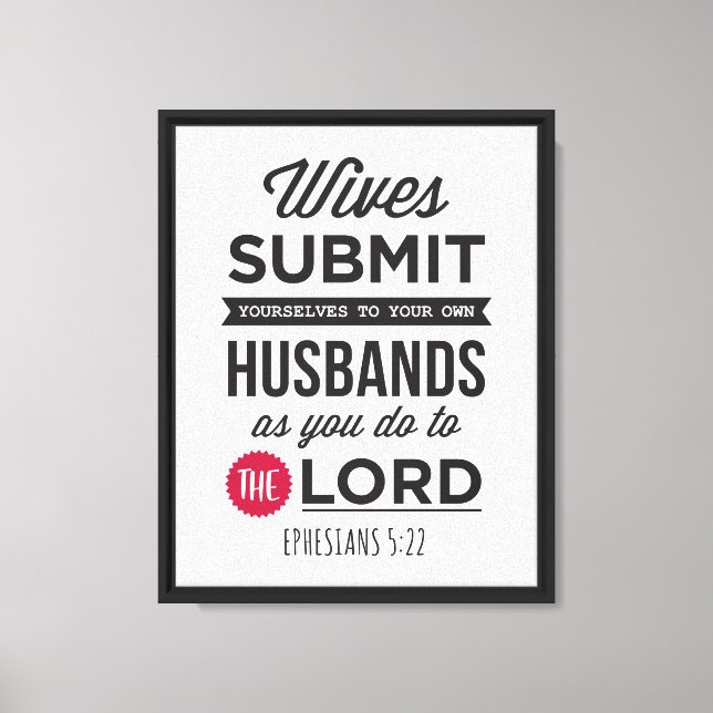 Lienzo Efesios 5:22 (Anverso)