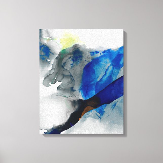Lienzo Efímero - Azul y Gris (Anverso)