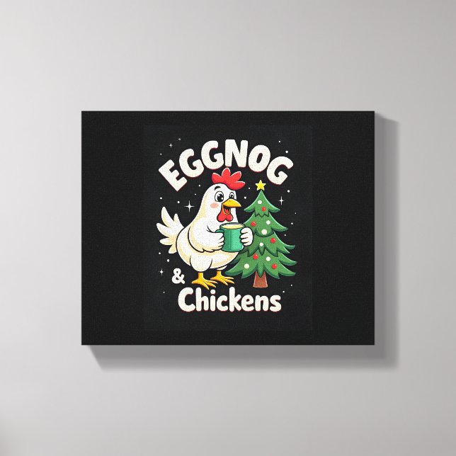 Lienzo Eggnog y pollo (Anverso)
