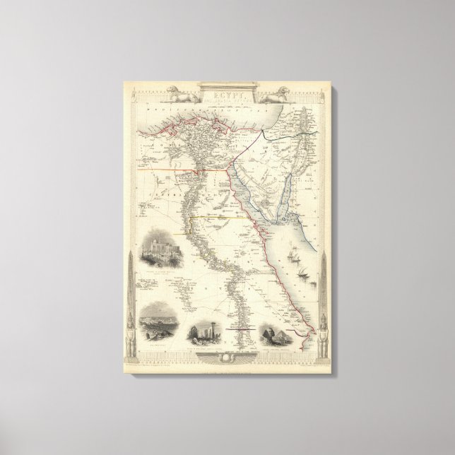 Lienzo Egipto Y Arabia Petraea (Anverso)