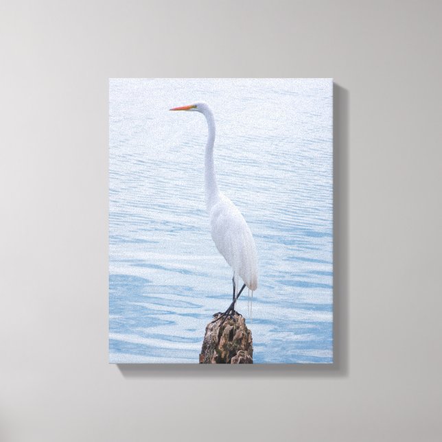 Lienzo Egret Perch (Anverso)