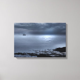 Lienzo Eigg desde la playa de Camusdarrach