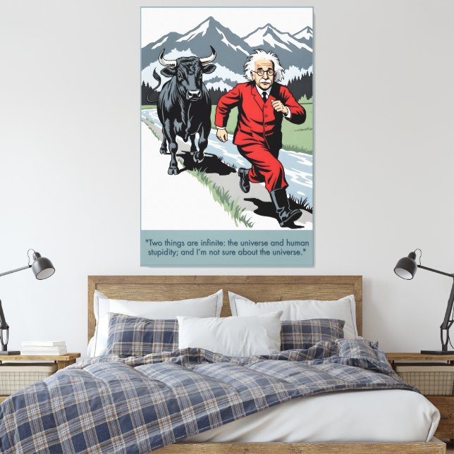 Lienzo Einstein quote poster canvas print (Insitu(Dormitorio))