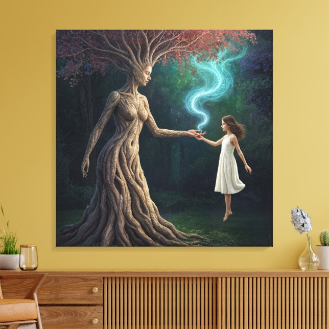 Lienzo "Eirene’s Woodland Crossing” – A Surreal Reality (Insitu (Sala de estar))