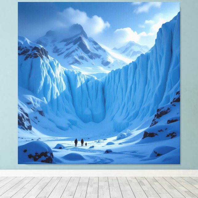 Lienzo „Eismauer – Das Ende der bekannten Welt“ (Insitu (piso de madera))