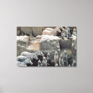 Lienzo Ejército de la terracota, dinastía de Qin, 210