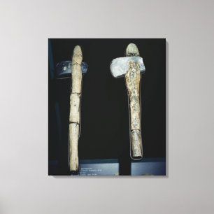 Lienzo Ejes de piedra, prehistórico