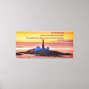 Lienzo El 19:14 del salmo   dejó las palabras de mi boca