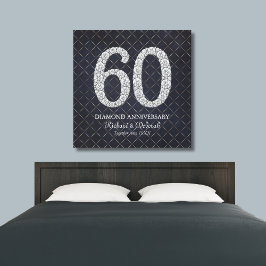 Lienzo El 60 aniversario del Boda del Diamante Real