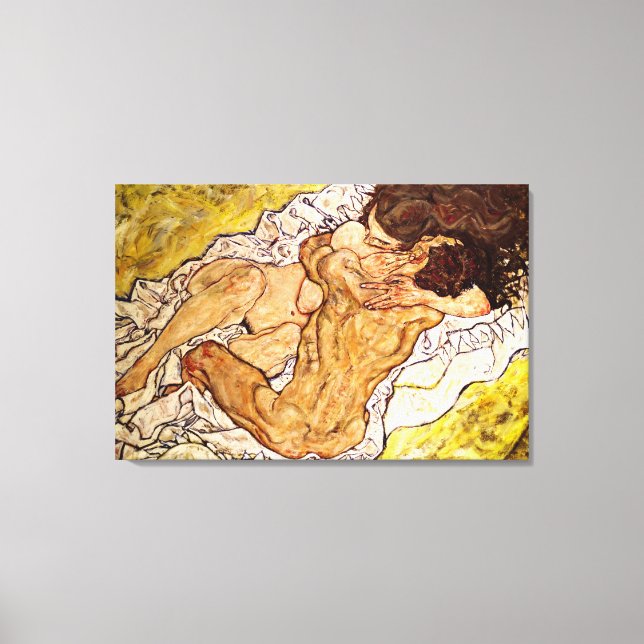 Lienzo El abrazo, 1917 (Anverso)