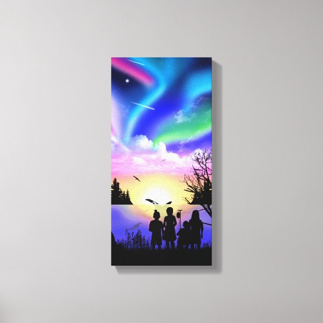 Lienzo El abrazo de la naturaleza (Anverso)