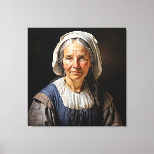 Lienzo El abrazo de Margaretha una venerable dama holande