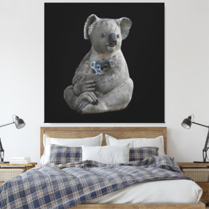 Lienzo El abrazo de una madre