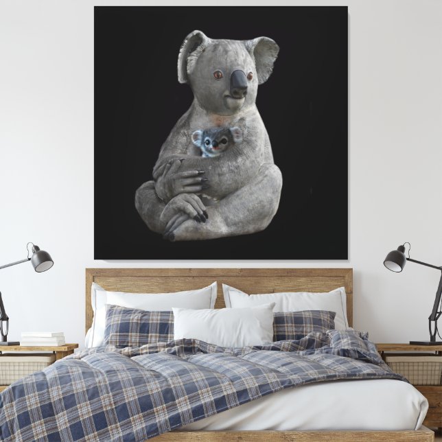 Lienzo El abrazo de una madre (Insitu(Dormitorio))