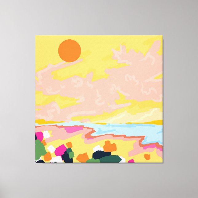 Lienzo El abrazo del sol (Anverso)