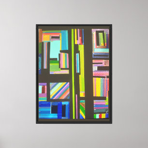 Lienzo El abstracto geométrico acrílico