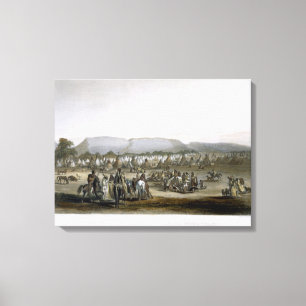 Lienzo El acampamento de los indios de Piekann, platea 43