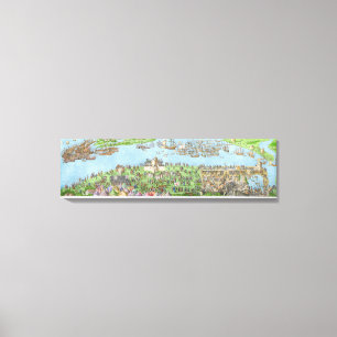 Lienzo El acampamiento de las fuerzas inglesas