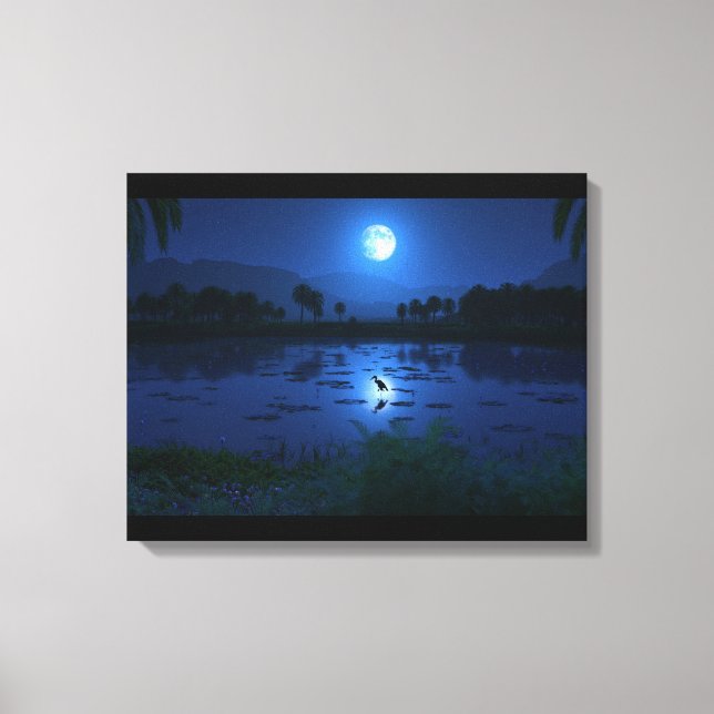 Lienzo El agua es vida (Oasis) (Anverso)