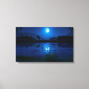 Lienzo El agua es vida (Oasis)