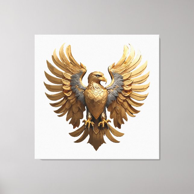 Lienzo El águila dorada (Anverso)