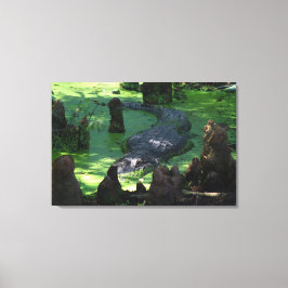 Lienzo El Alligador Estadounidense En La Foto Del Bella A