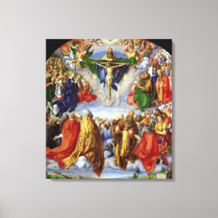Lienzo El Altarpiece de Landauer, Día de Todos los