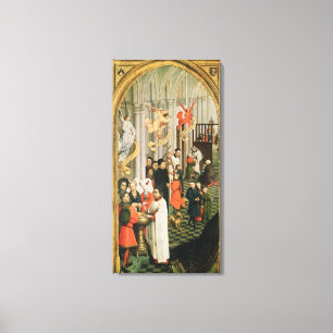 Lienzo El Altarpiece de siete sacramentos