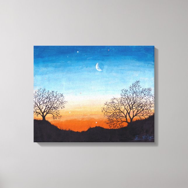 Lienzo El amanecer del despertar: tamaño estándar de impr (Anverso)