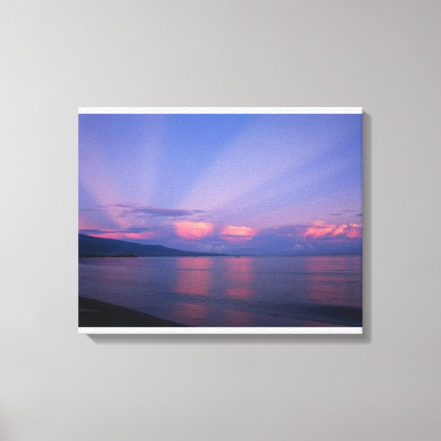 Lienzo El amanecer en el mar (Anverso)
