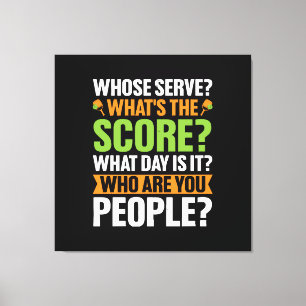 Lienzo El amante del pickleball de The Score