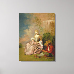 Lienzo El amante tímido, 1718