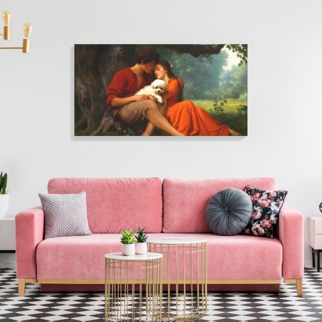 Lienzo El amor de cachorro (Insitu (Sala de estar))