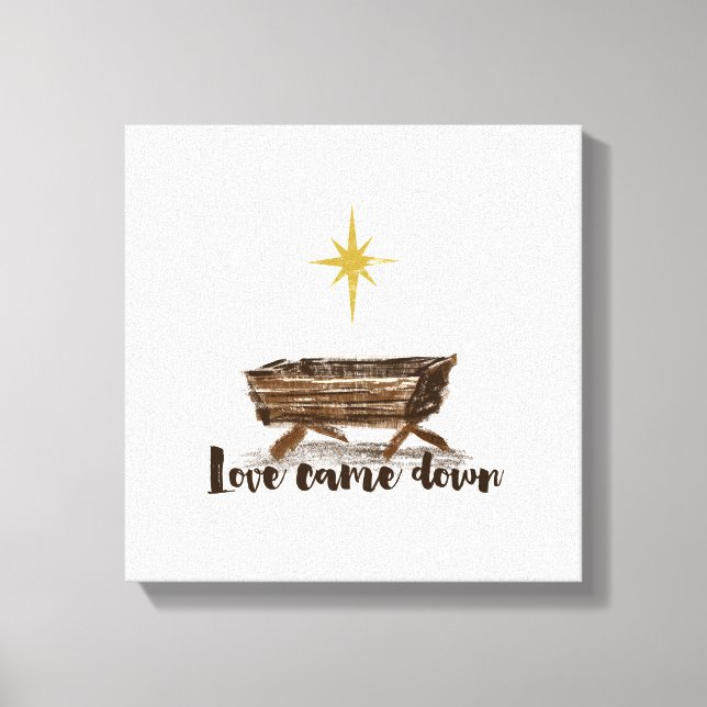 Lienzo El amor de los navidades vino abajo (Anverso)