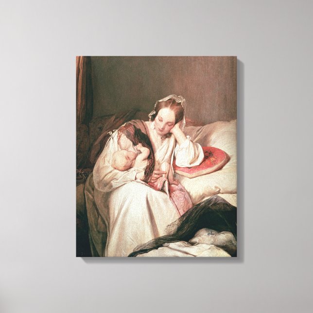 Lienzo El amor de una madre, 1839 (Anverso)