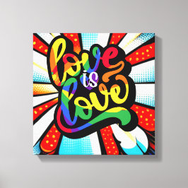 Lienzo El amor es amor