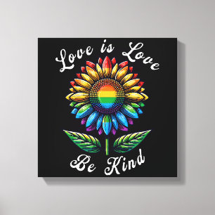 Lienzo El Amor Es Amor Lluvia De Sol LGBT+ Gay Lesbiana P