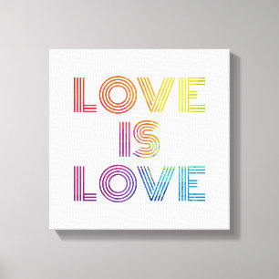 Lienzo El amor es amor Tiras modernas